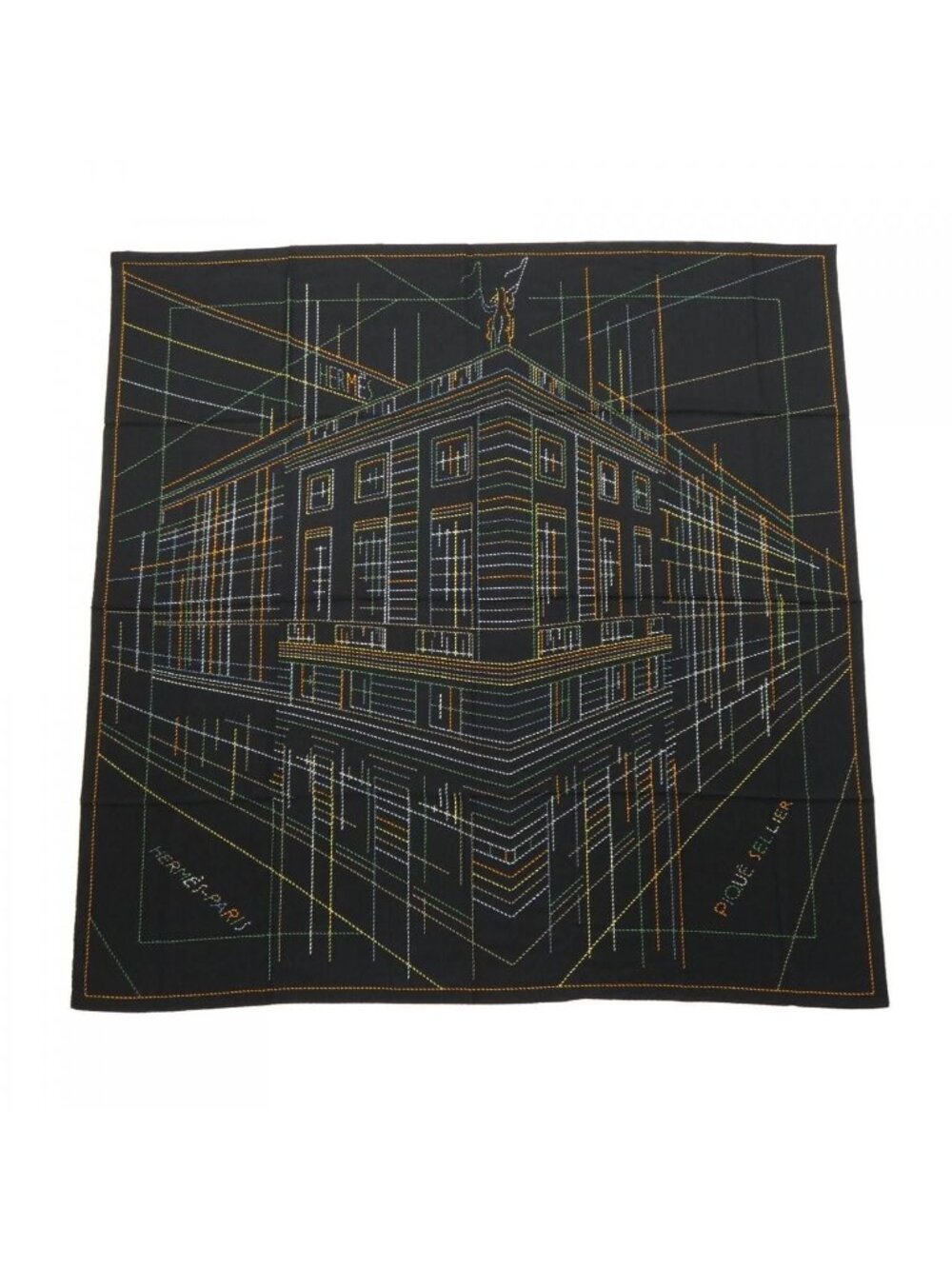 Hermes Pique Seller Carre Geant 140 Shawl Scarf